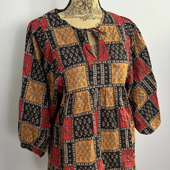 Anthropologie Sunner Print Top - Picture 4 of 6